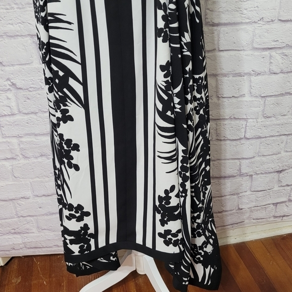 Lane Bryant Asymmetrical Floral Print Spaghetti  Strap Midi Dress 22/24 - Picture 10 of 14